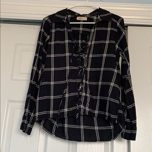Tie up flannel